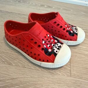 Native Shoes- Red Minnie Mouse